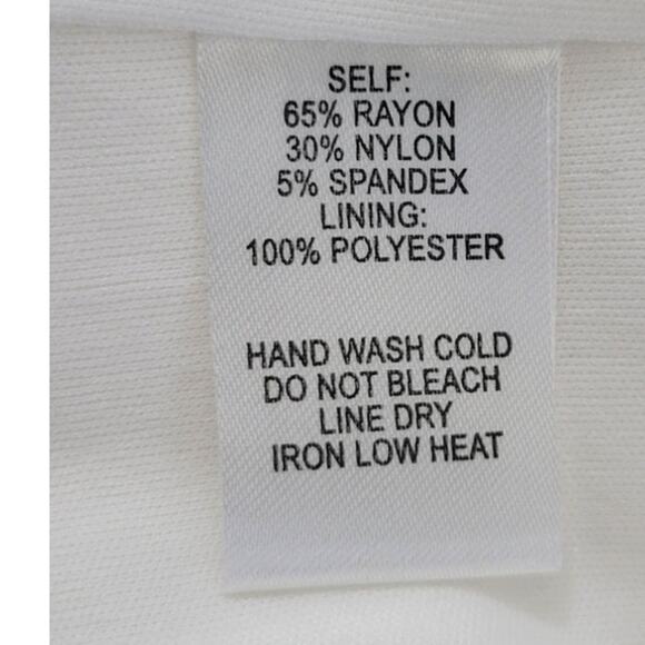 Lulus Dress Womens Large White Exposed Zipper Back Sexy Classic Bodycon Dress - Picture 6 of 7